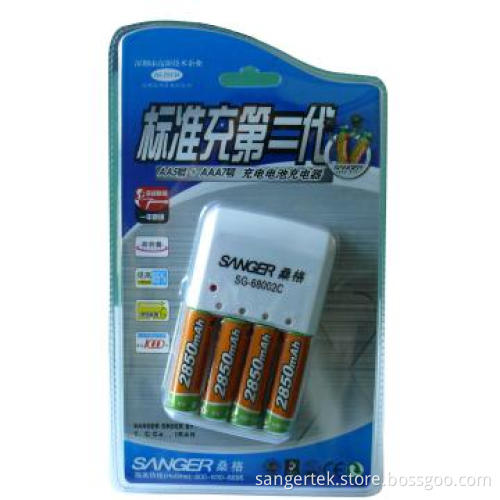 Rechargeable Ni-MH AA/AAA Batteries charger 2500mah